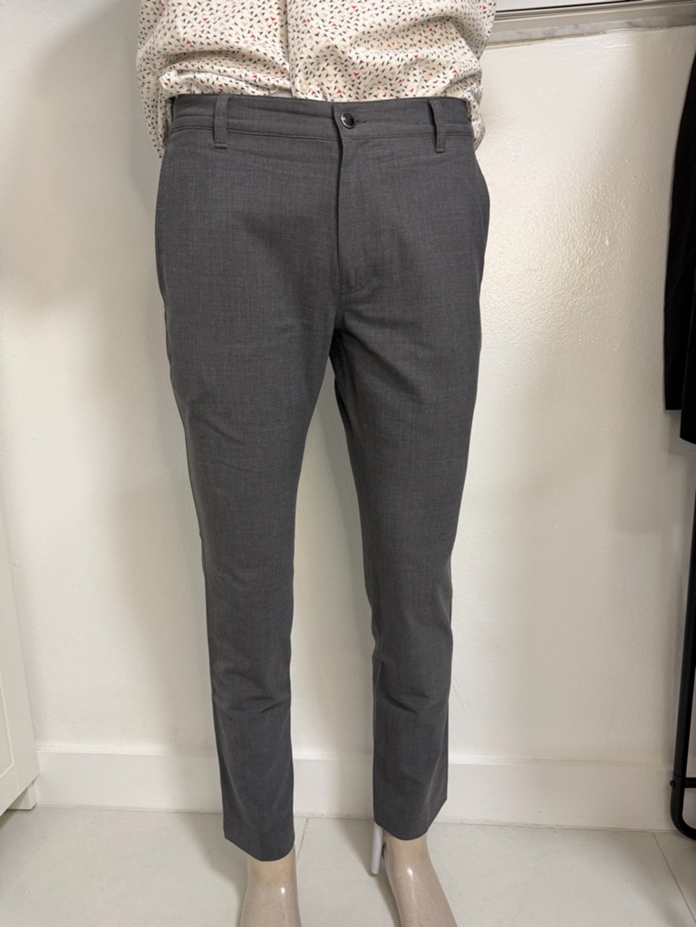 John Varvatos Slim Dress Pants in Charcoal